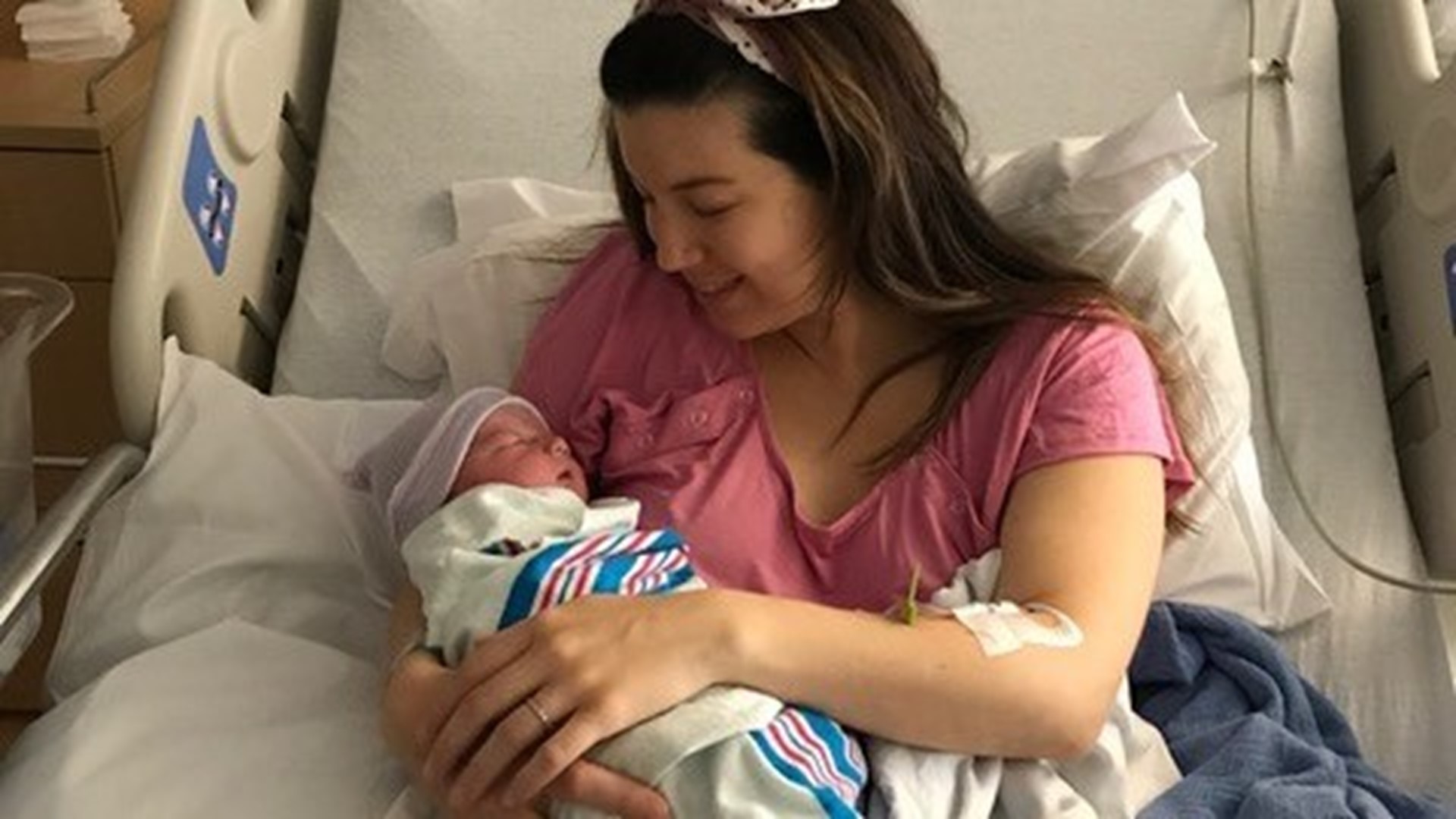 With two run-in helpers and a parking lot centered in the story, it’s safe to say that Madison Fritter’s second birth was a little bit different than her first.