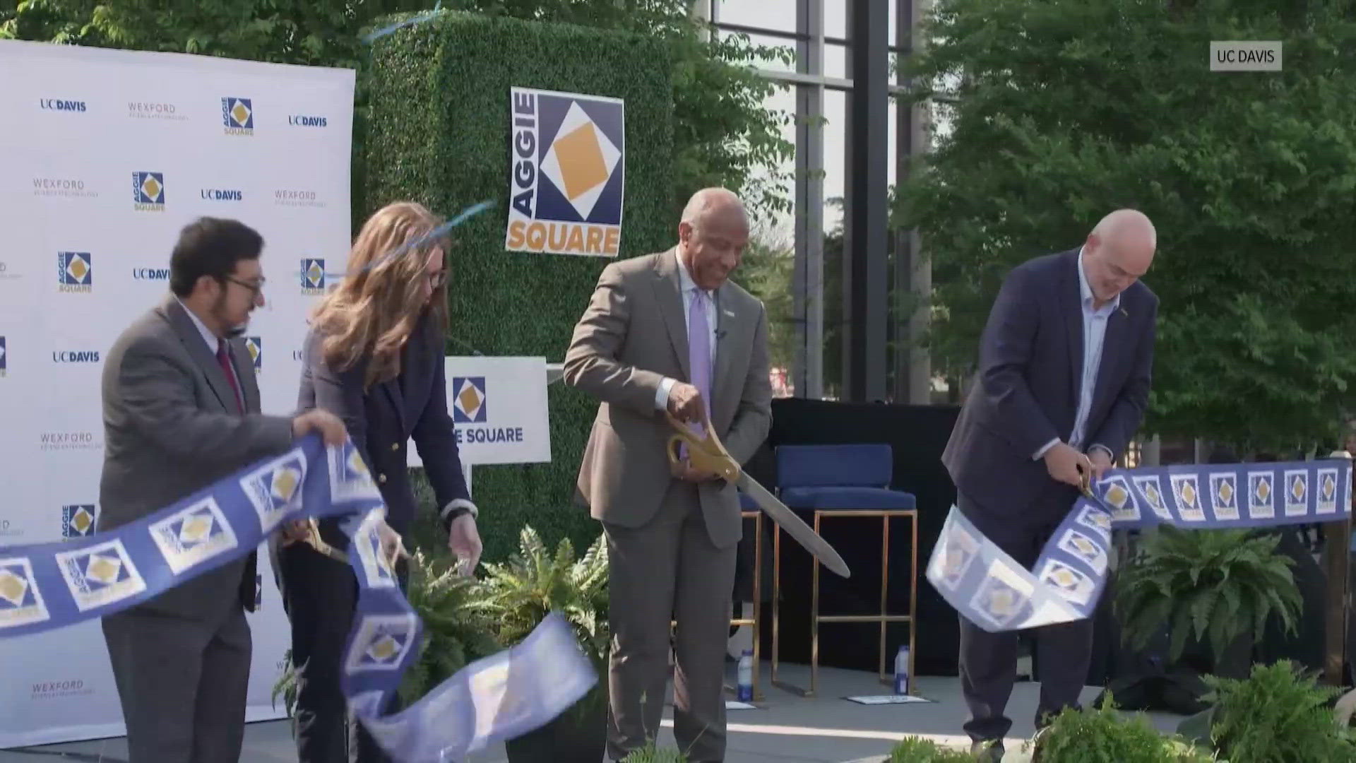UC Davis officially opened Aggie Square at its Sacramento campus. The 1.1 billion project has been years in the making. 