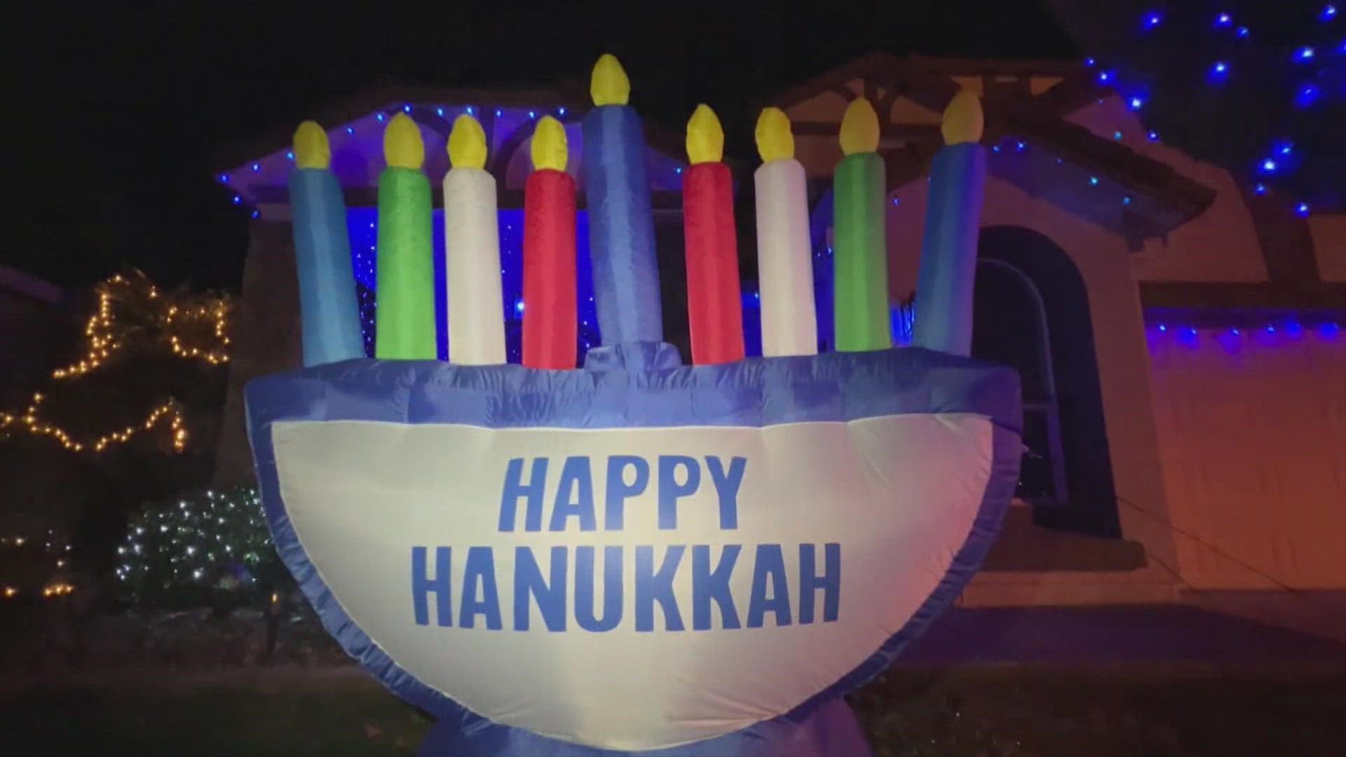 Families go bigger than ever to celebrate Hanukkah amid recent antisemitic incidents.