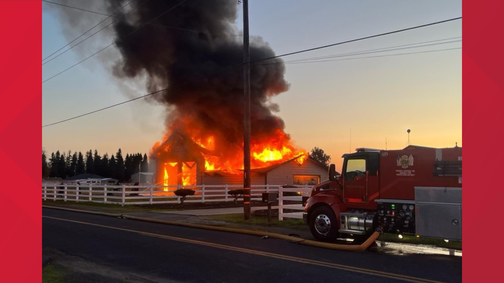 Modesto Fire Department said no one was hurt after a fire sparking in an Oakdale out building.