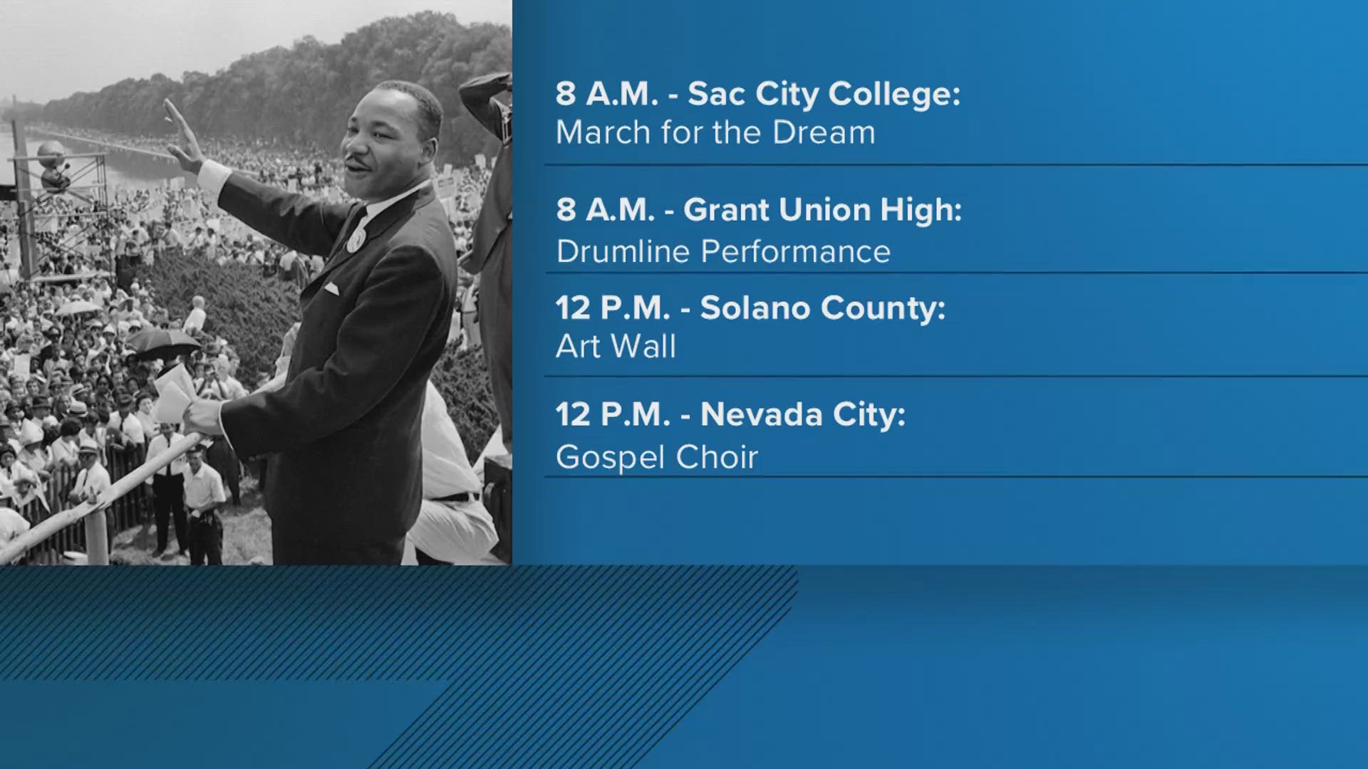 Martin Luther King Jr. Day events