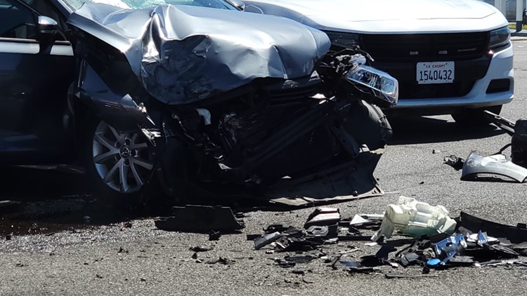 One person killed in crash involving a dump truck and a sedan in Sacramento