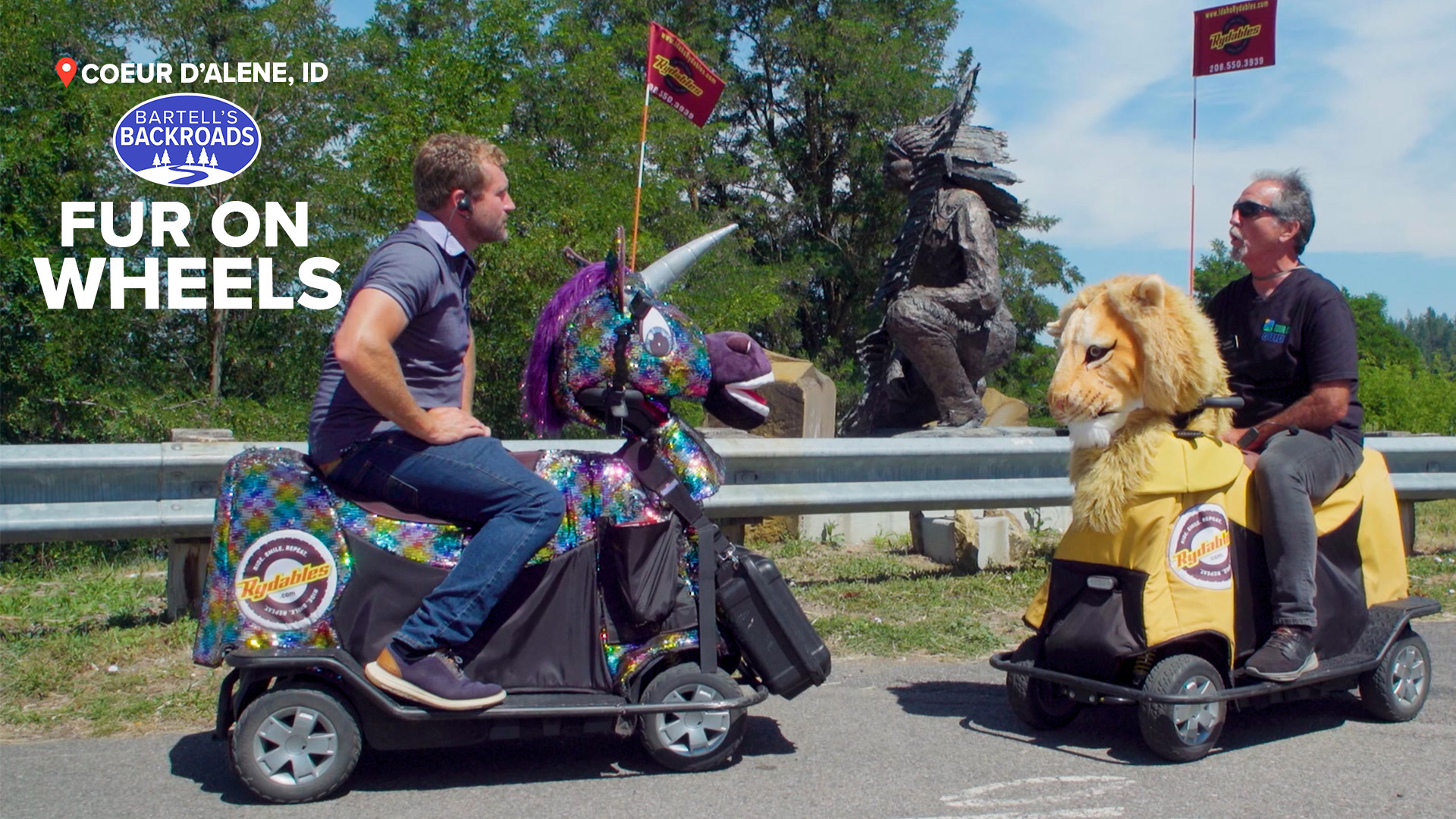 Ride a giant stuffed animal while exploring Coeur d'Alene's history and landmarks | Bartell's Backroads
