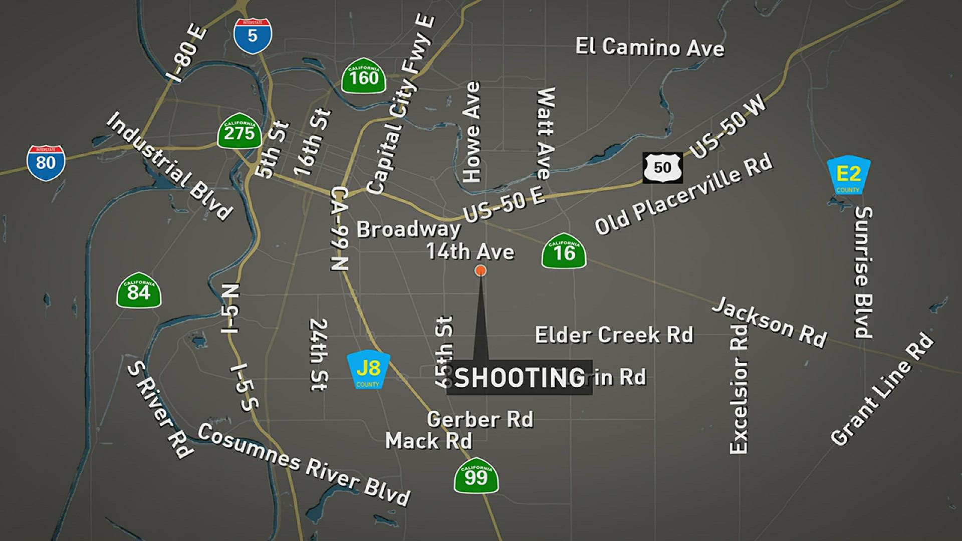 A pregnant woman and 5-year-old child were injured in a shooting in Sacramento on Sunday, according to the Sacramento Police Department.