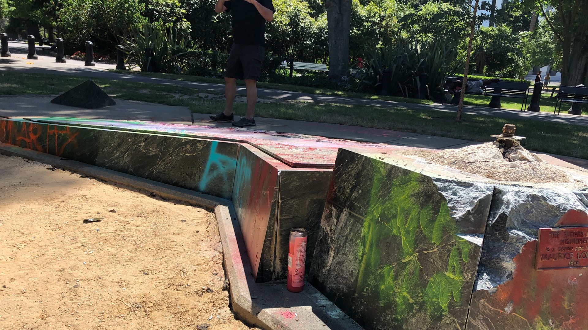 Sacramento Junipero Serra statue torn down by protesters, CHP say