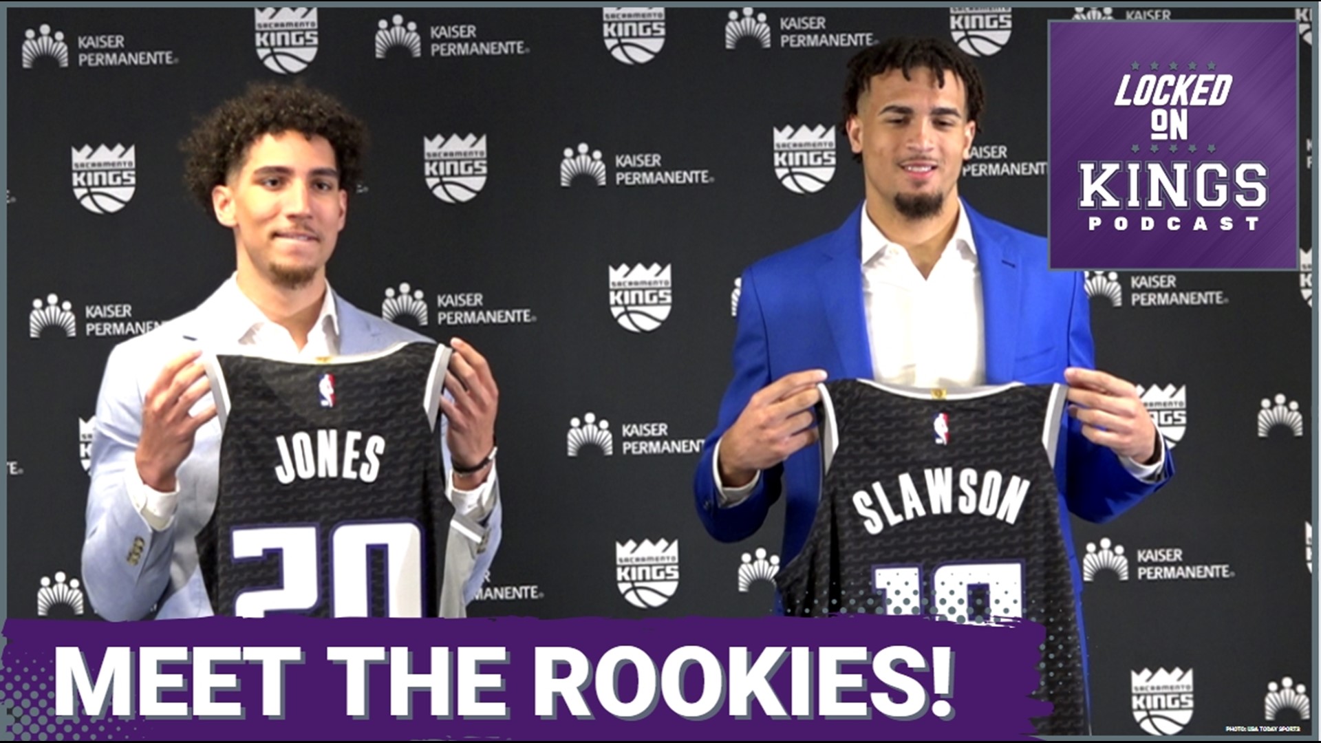 Matt George shares conversations with the two new Sacramento Kings rookies Colby Jones and Jalen Slawson after their introductory press conferences Tuesday morning.