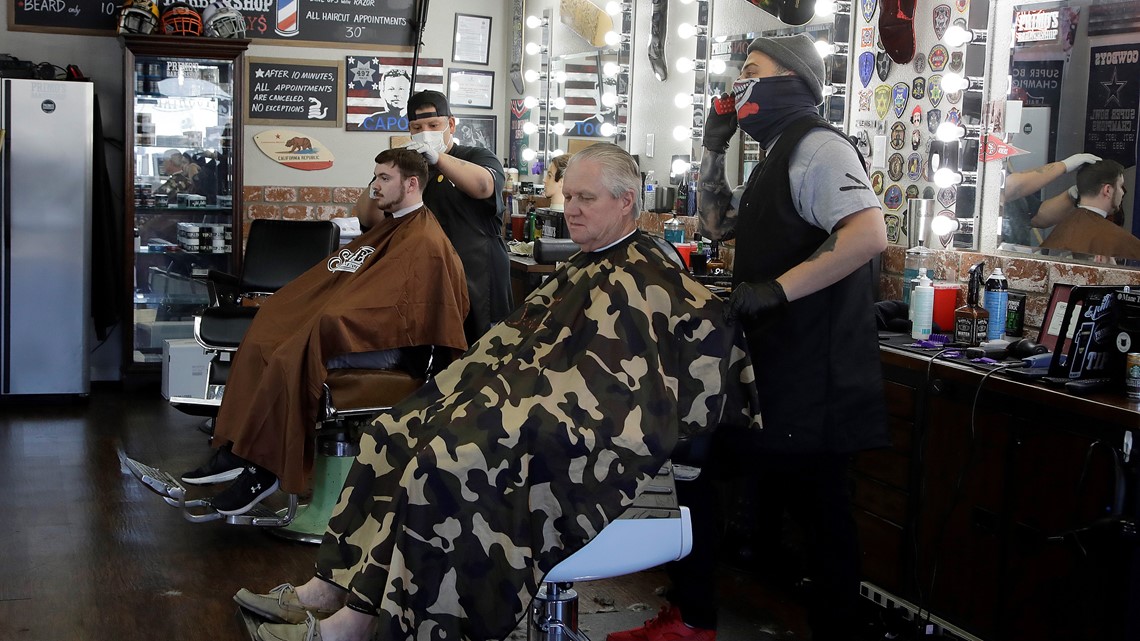 Hair salons, allowed to reopen in some CA counties