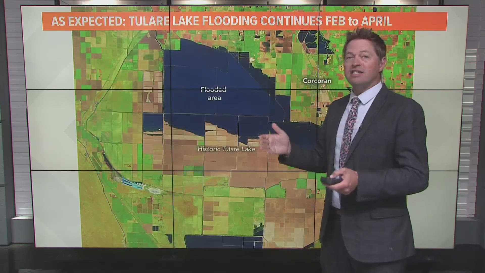 The historic Tulare Lake saw flooding throughout Spring 2023, as seen by satellite imagery described by our Rob Carlmark.