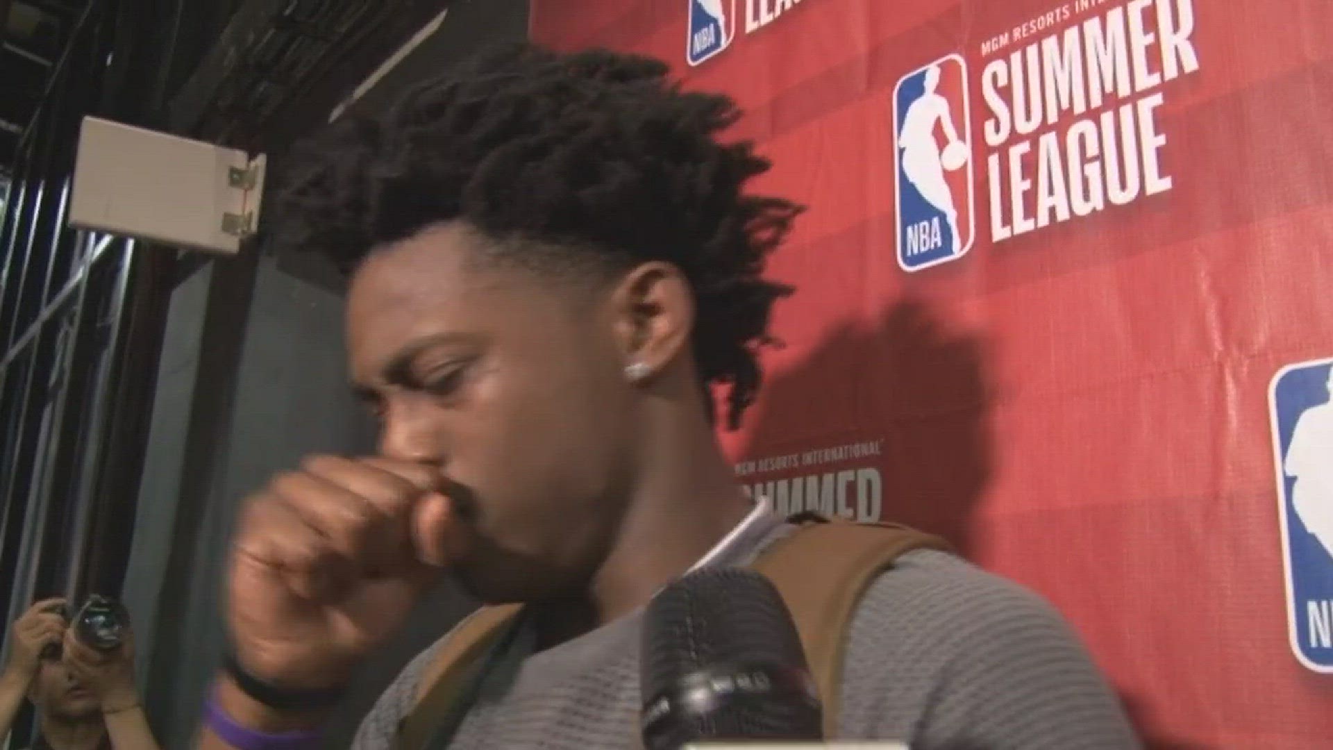 Sacramento Kings top draft pick De'Aaron Fox talks about his debut in the NBA Summer League and his performance against the Phoenix Suns.