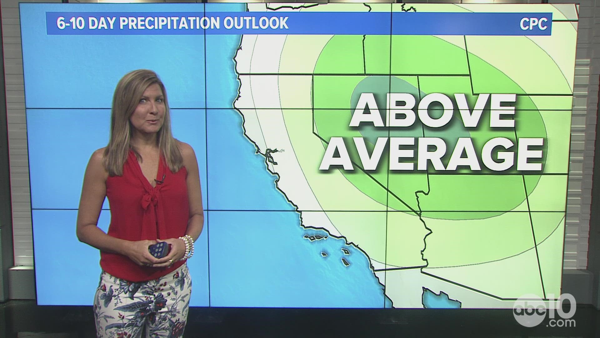 An active weather pattern will bring a chance of rare summer storms to the valley with thunderstorm chances continuing through the week in the Sierra.