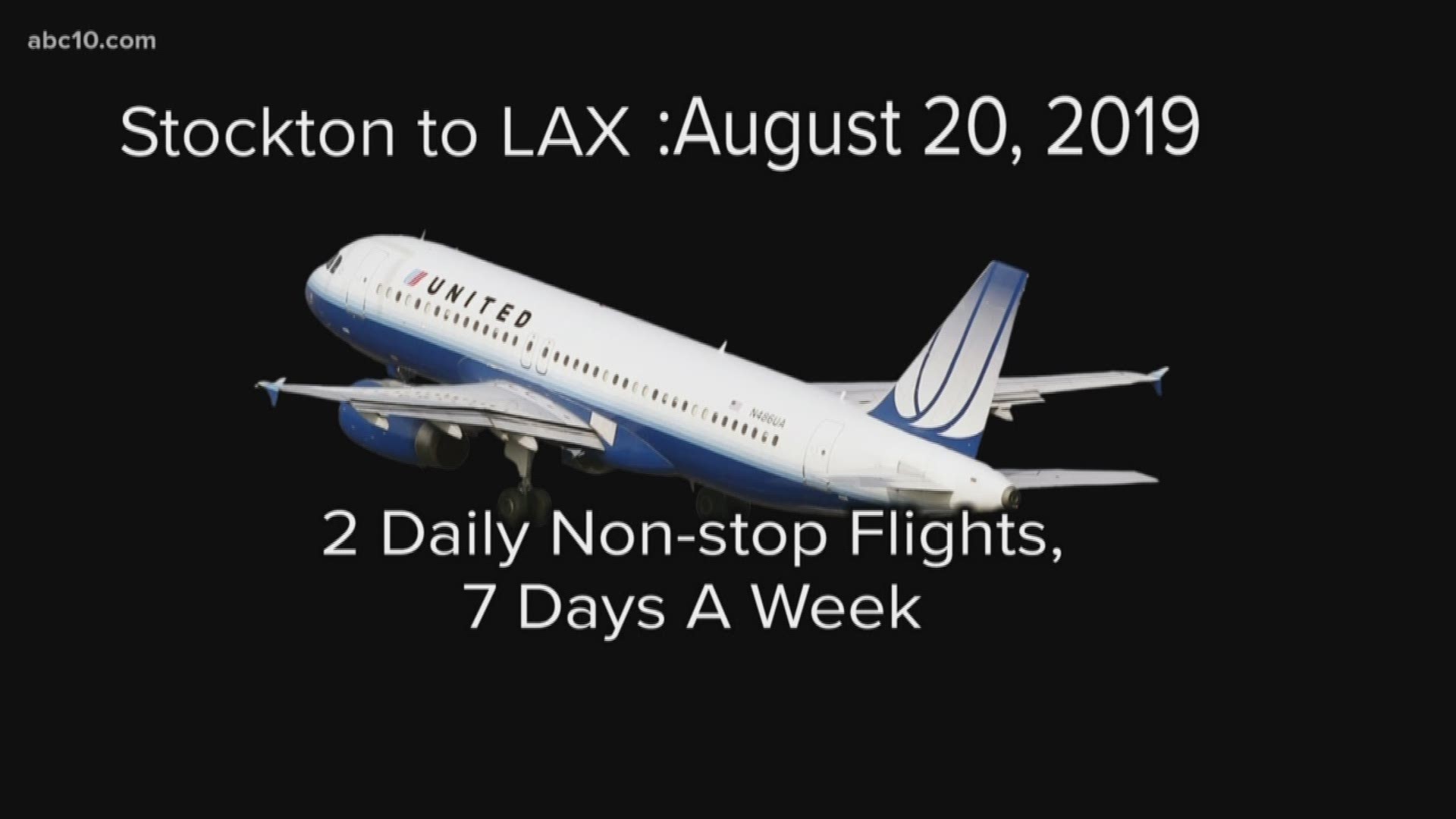 The Stockton skies just got a little friendlier after the airport announced a new airline carrier will operate there. Starting Aug. 20, 2019, United Express, operated by Skywest Airlines, will provide service to Stockton Metropolitan Airport with two daily non-stop flights, seven days a week to LAX.