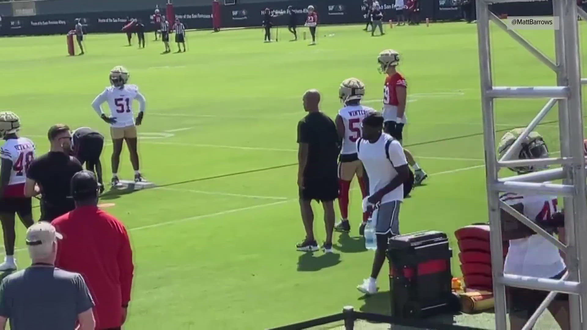 Brandon Aiyuk, a Rocklin native, has only been on the sidelines during training while waiting for a new deal to be made.