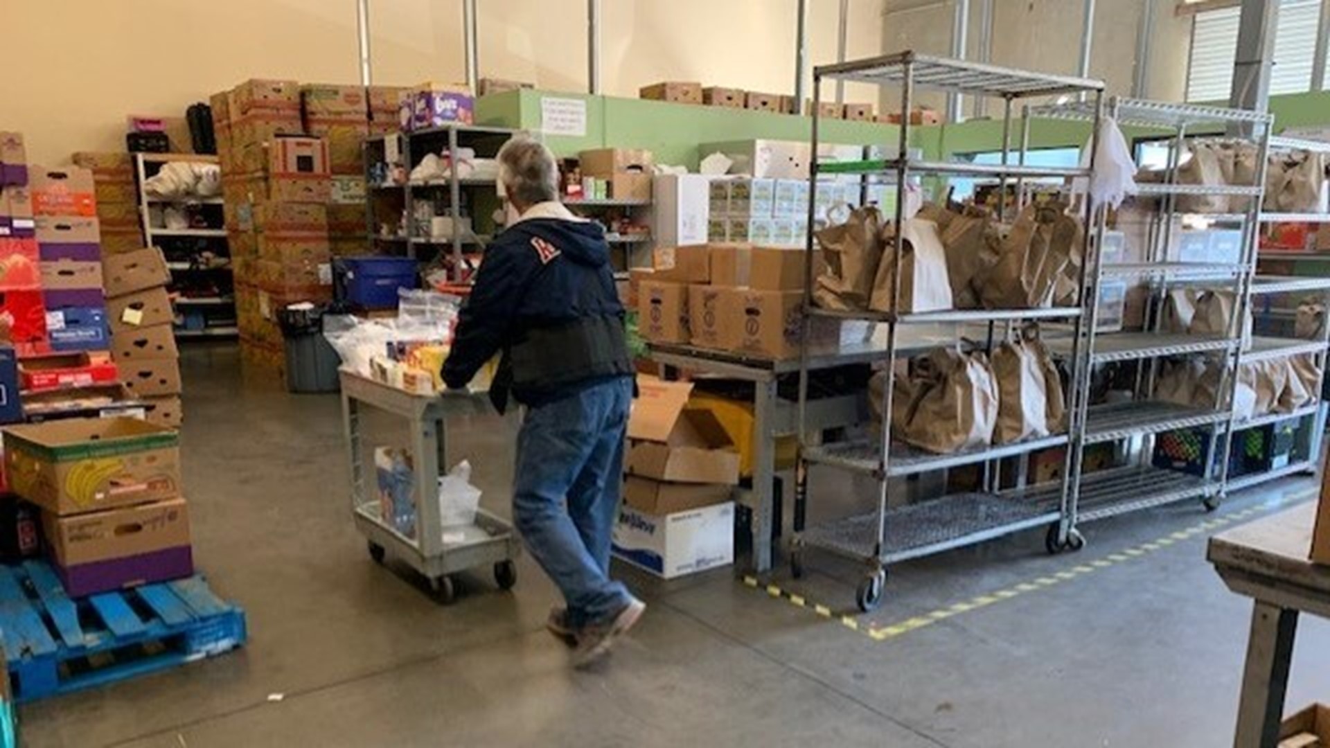 It was a cry for help heard loud and clear. The food bank got a flood of community donations after announcing weeks ago that it would soon run out of food.