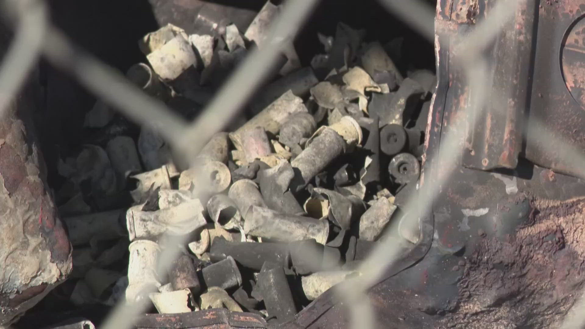 New video shows the aftermath of the Esparto warehouse explosion in Yolo County, California.