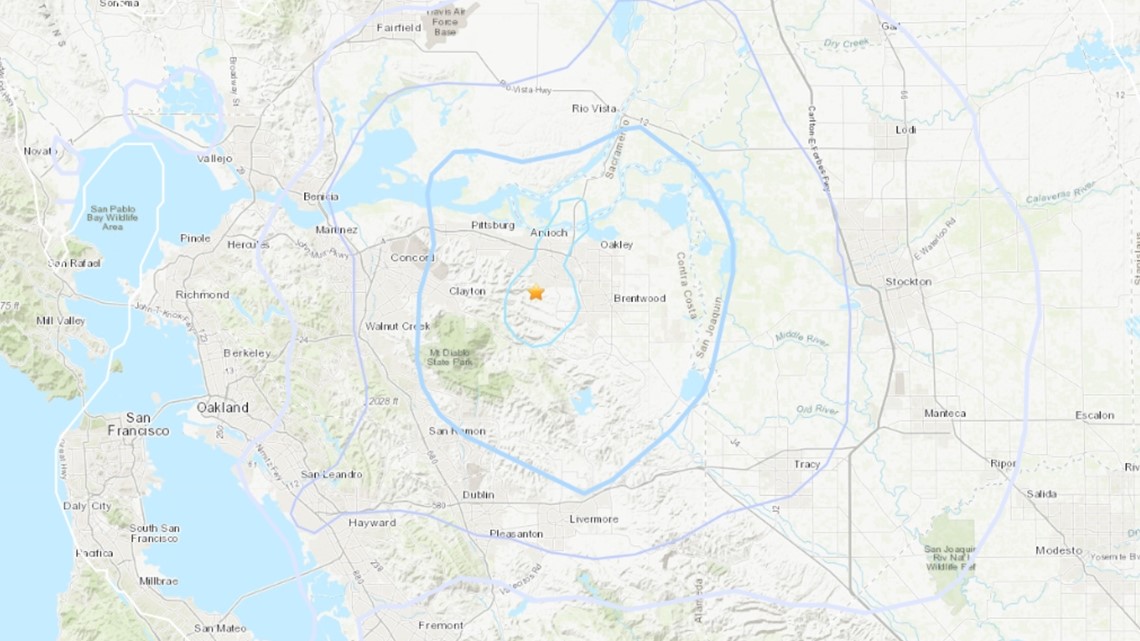 Earthquake was felt near Antioch in Brentwood, Concord areas