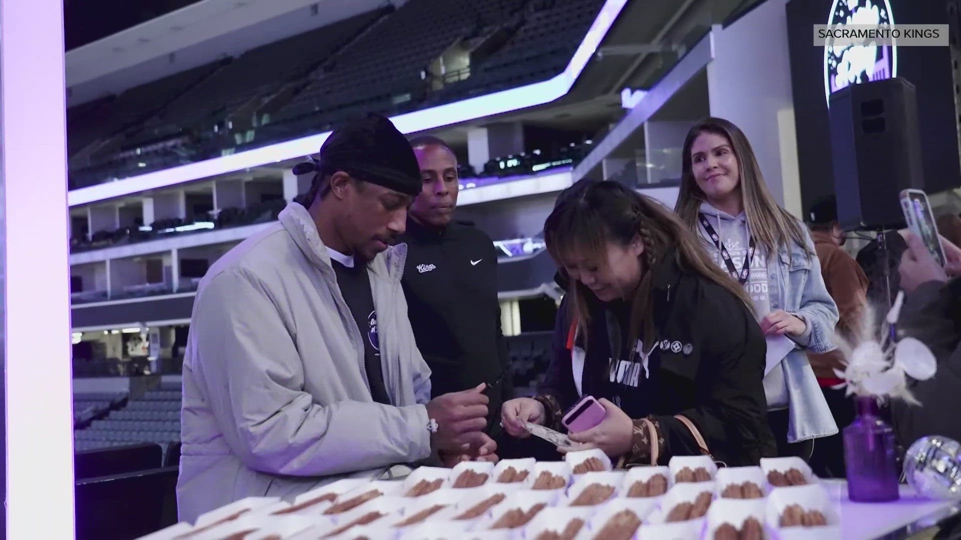 The Sacramento Kings were helping others "Eat Like a King," an annual event part of their season of doing good.