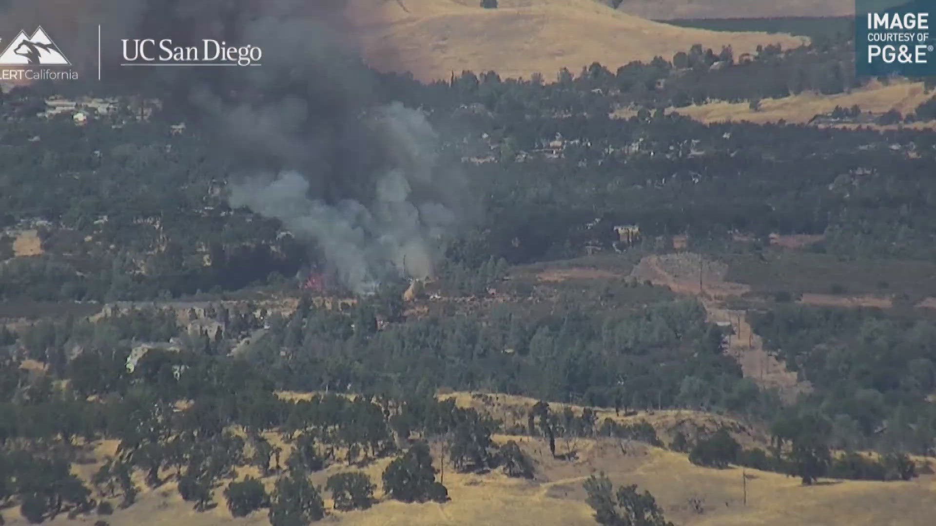 Fire officials said about 30 structures are burned after a wildfire sparked in the town of Clearlake in Lake County.