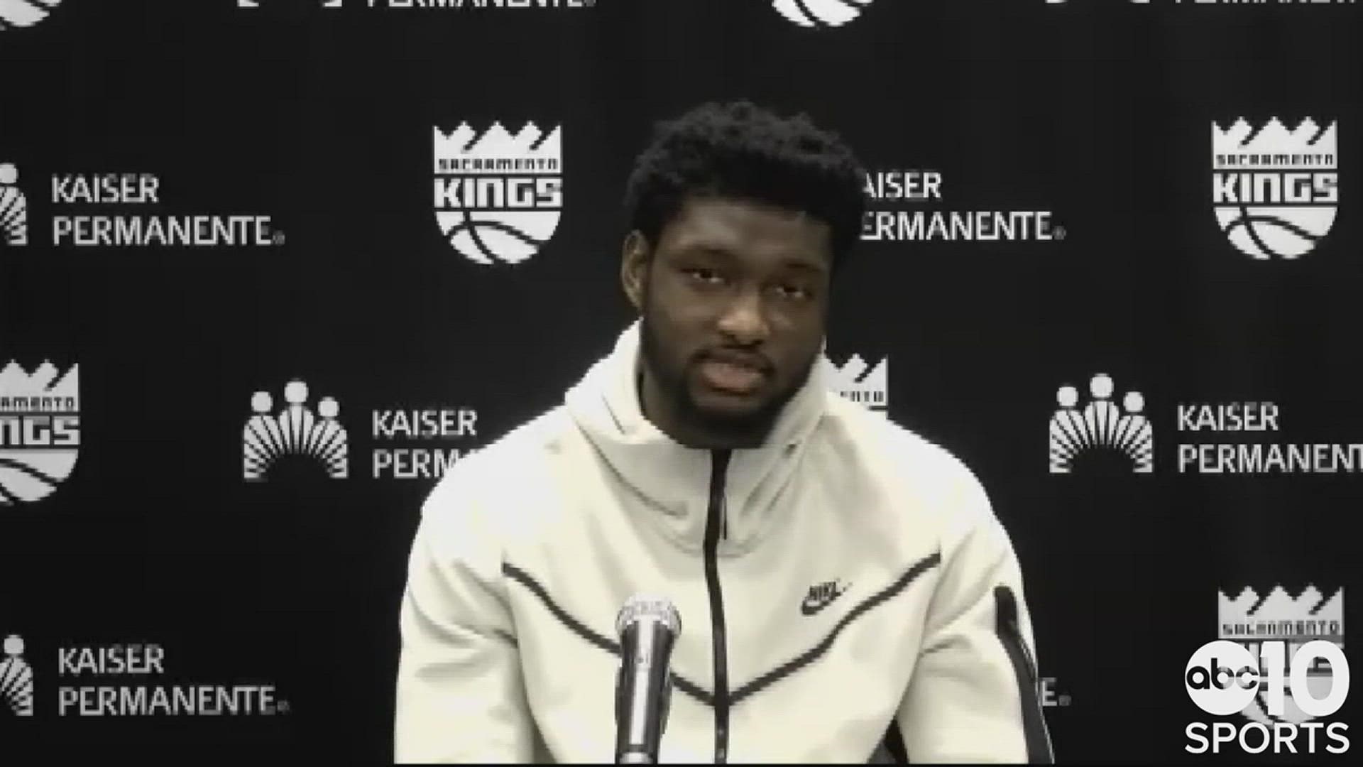 Chimezie Metu on the Kings' recent skid, Sacramento's poor start to the game in San Antonio, the 136-117 loss to the Spurs and his recent opportunity to play.
