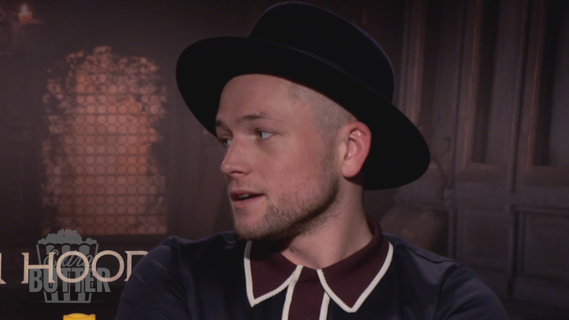 No strangers to singing for movies, Jamie and Taron create a theme song for 'Extra Butter.' The two also talk props with Mark S. Allen and what it took to learn archery and the other fighting skills in the movie. Interview provided by Lionsgate.