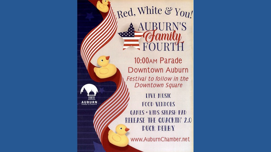 Auburn's Fourth of July celebration to feature parade, duck derby and fireworks