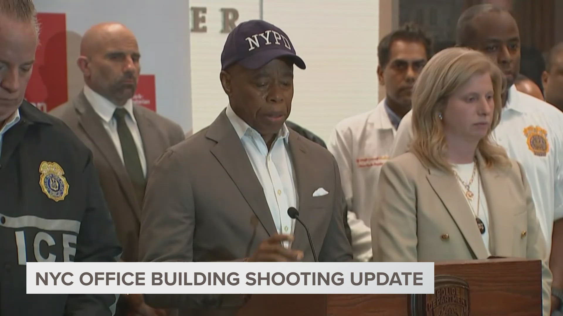 The shooting happened inside a midtown office building that houses some of the country’s top financial firms and the National Football League.