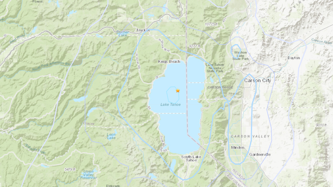 3.6 magnitude earthquake hits middle of Lake Tahoe