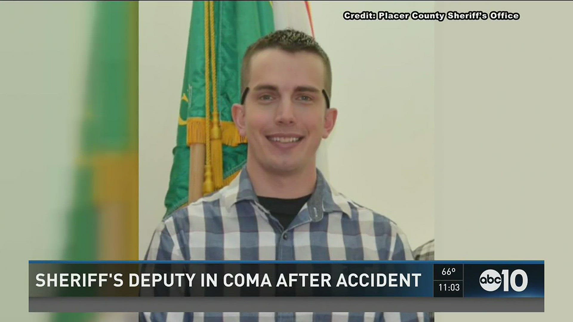 A Placer County sheriff's deputy is in a coma after he was hit in the head by a steel support beam. Aug. 1, 2016