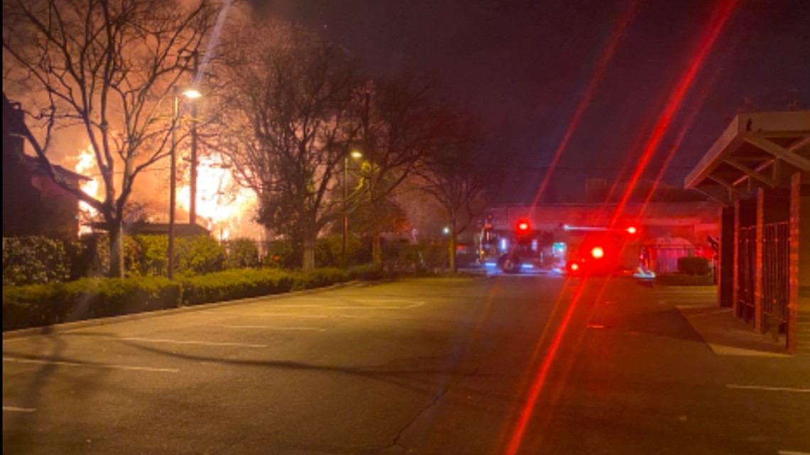 2-alarm Fire Destroys Vacant Residential Buildings In Sacramento ...