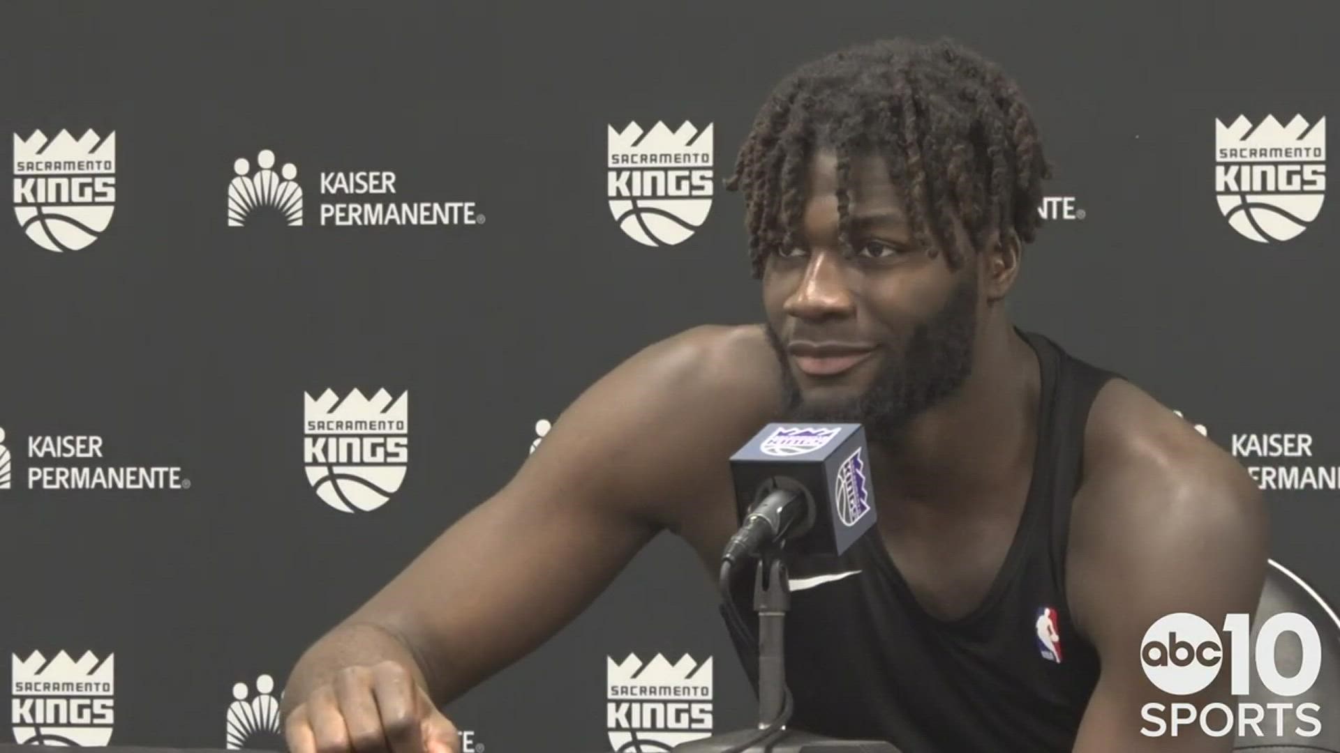 Kings rookie Neemias Queta, the first native of Portugal to play in the NBA, talks about recording his first points in Sacramento's 109-108 loss to the Cavaliers.