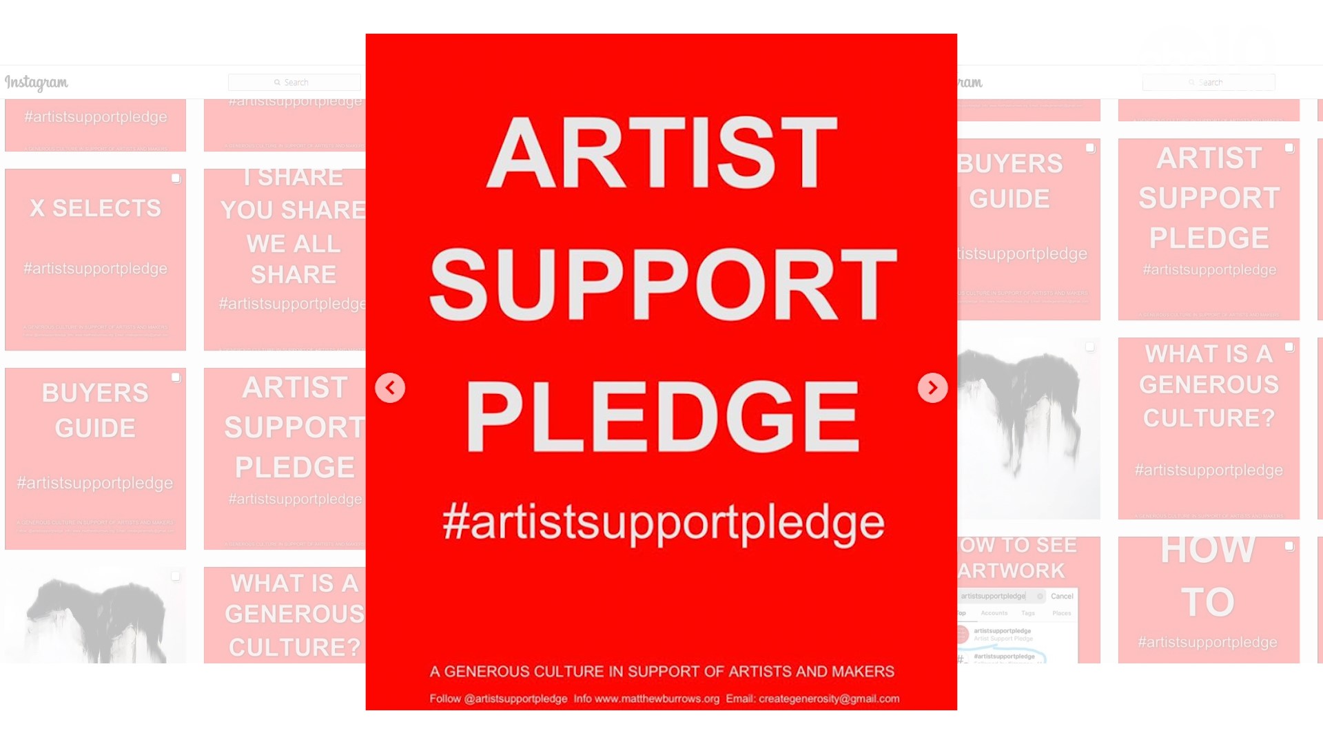 Artists in Sacramento and all over the world are supporting fellow artists through #artistsupportpledge.