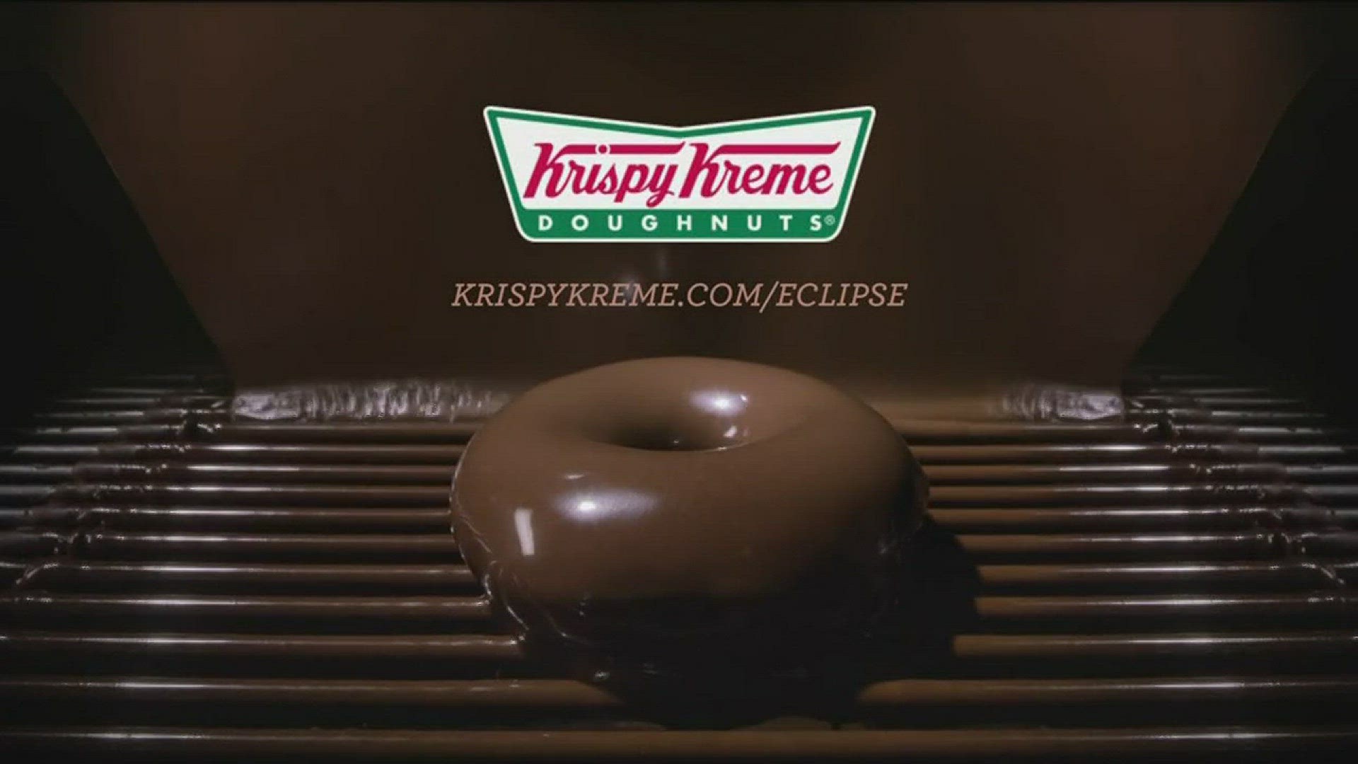 For the first time, Krispy Kreme's trademark glazed donuts will be "eclipsed" with chocolate.