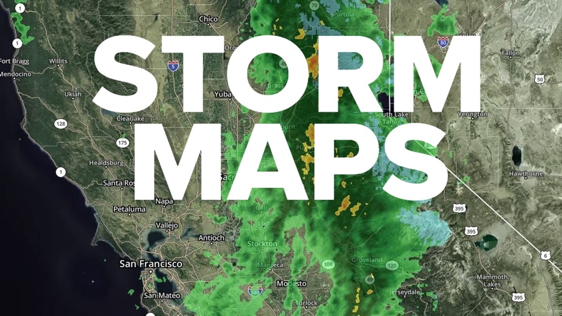 California storm: 5 maps of radar, traffic and power outages