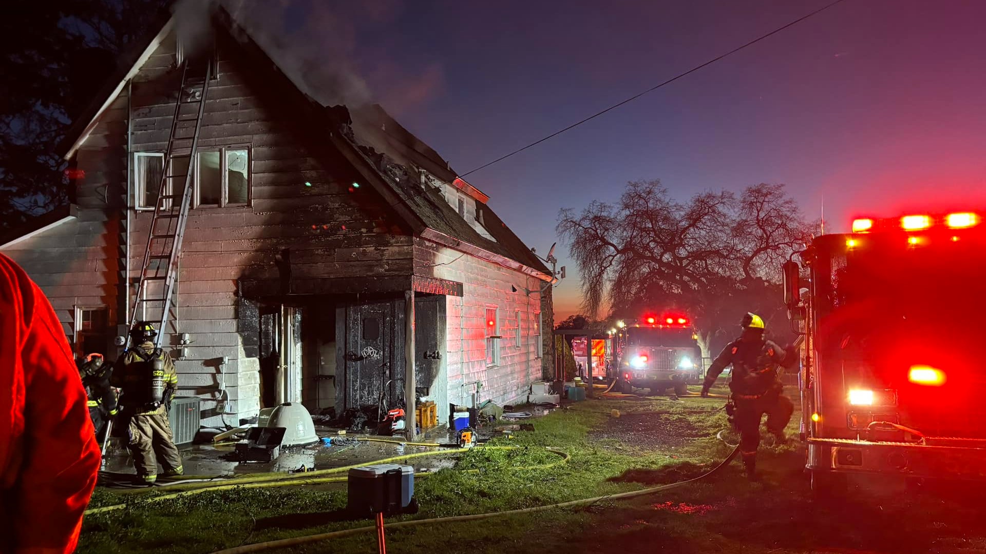 The Amador Fire Protection District said the blaze sparked along DeMartini Road in Willow Creek around 5:30 p.m.