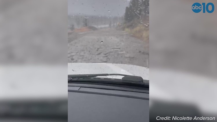 Video: Portions of the Sierra pummeled by downpours amid Flash Flood Warning