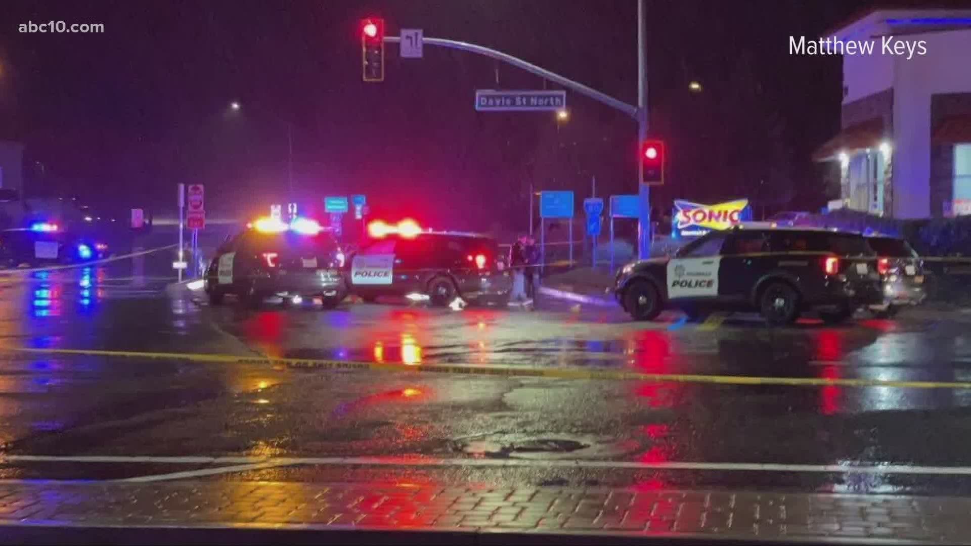 A pursuit suspect is dead following a police shooting in Vacaville Tuesday night, officials said.