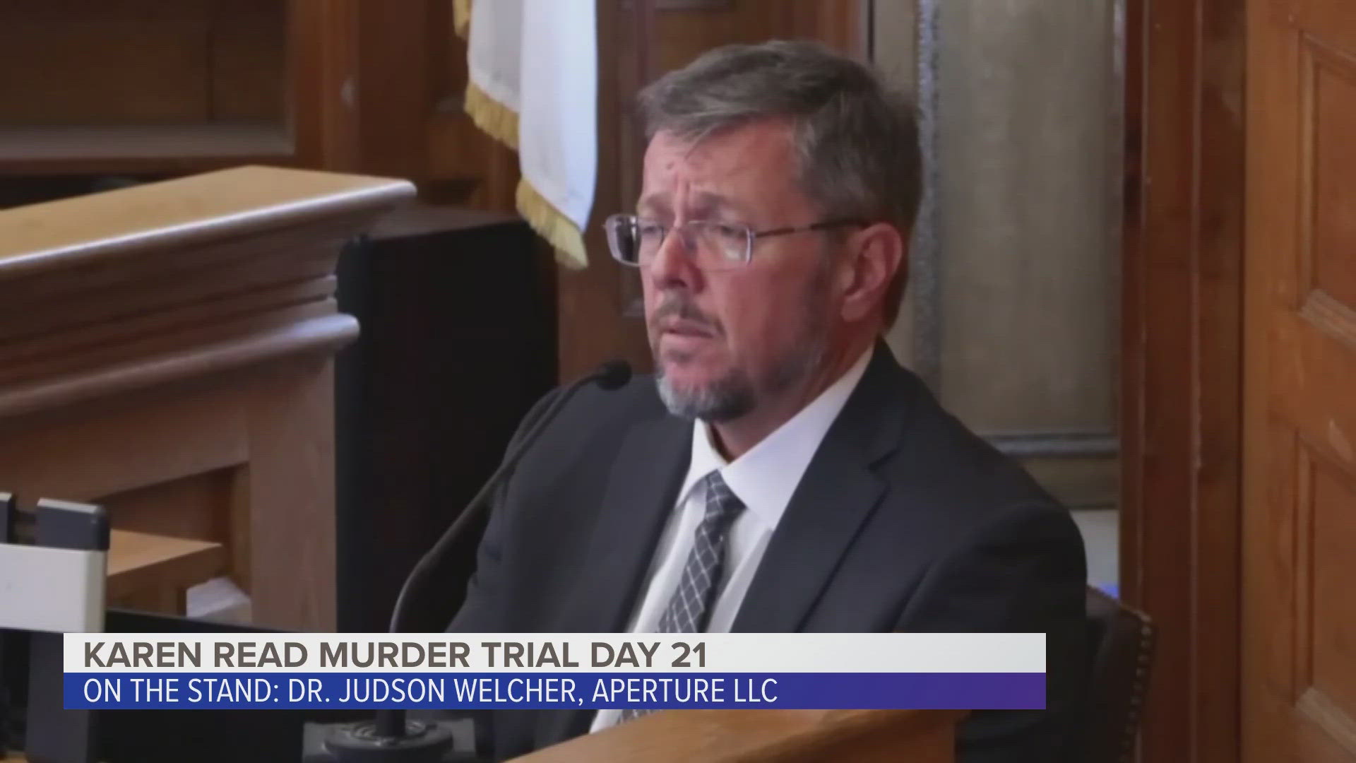 Karen Read Murder Trial: Dr. Judson Welcher testimony, part 2 from May 27, 2025. Dr. Judson Welcher is a biomechanical engineer who works in accident reconstruction.