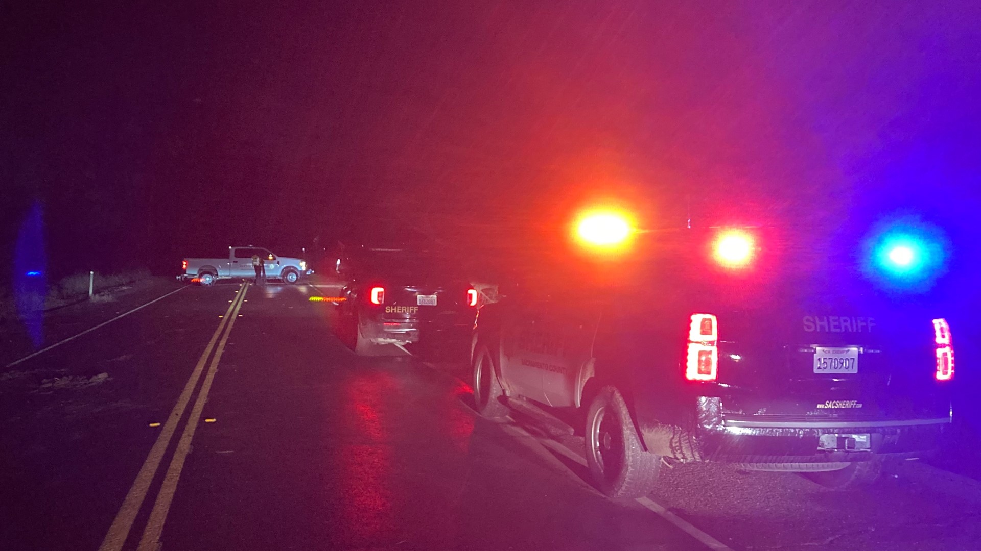 A spokesperson for the sheriff's office said the search was happening along New Hope Road in Galt.