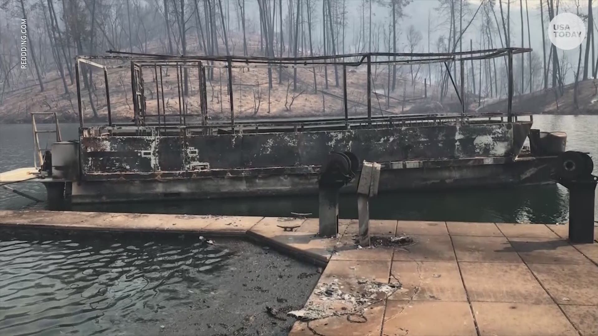 The Carr Fire has charred the northern California communities of Redding and Shasta Lake. (USA TODAY/Redding.com)