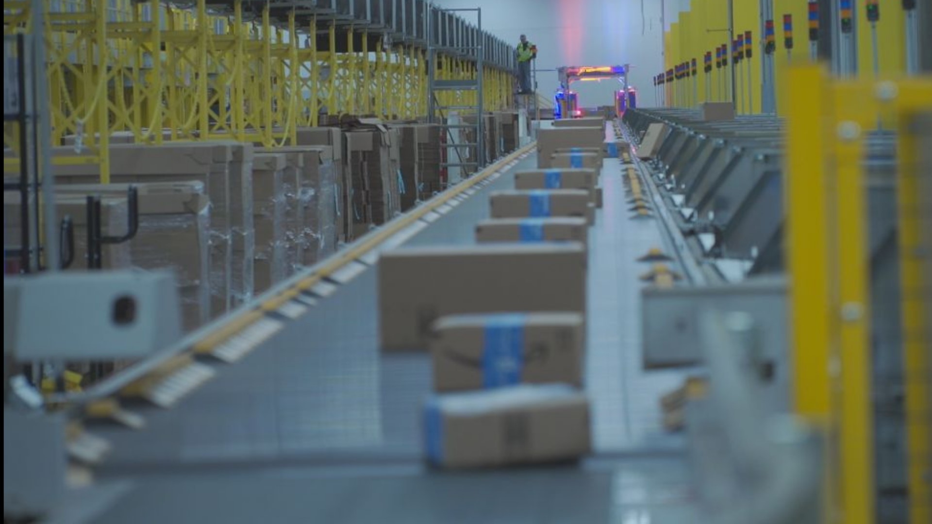 Amazon is gearing up for its annual members only sale. The company invited us inside to see how orders are sorted and packed.
