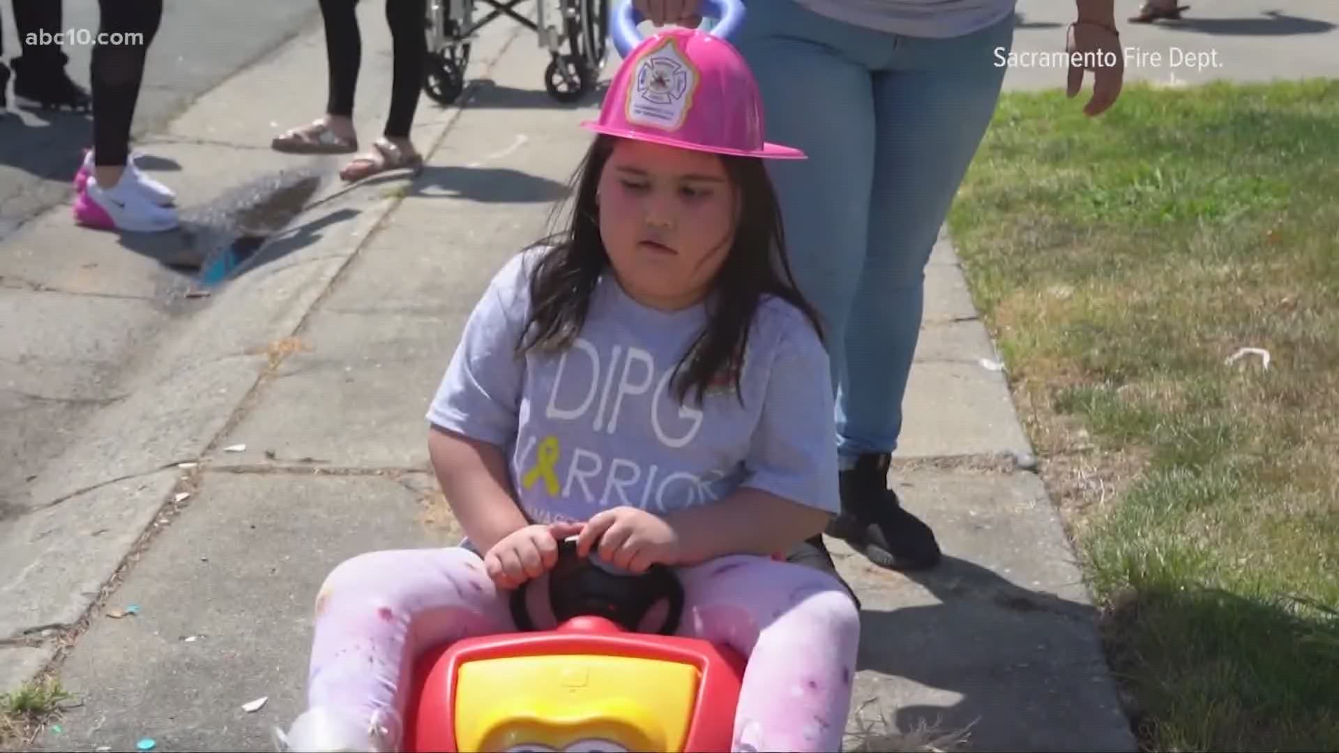 7-year-old Alayna Vargas is fighting a brain tumor and because of her courage, the department wanted to honor her by making her an honorary member.