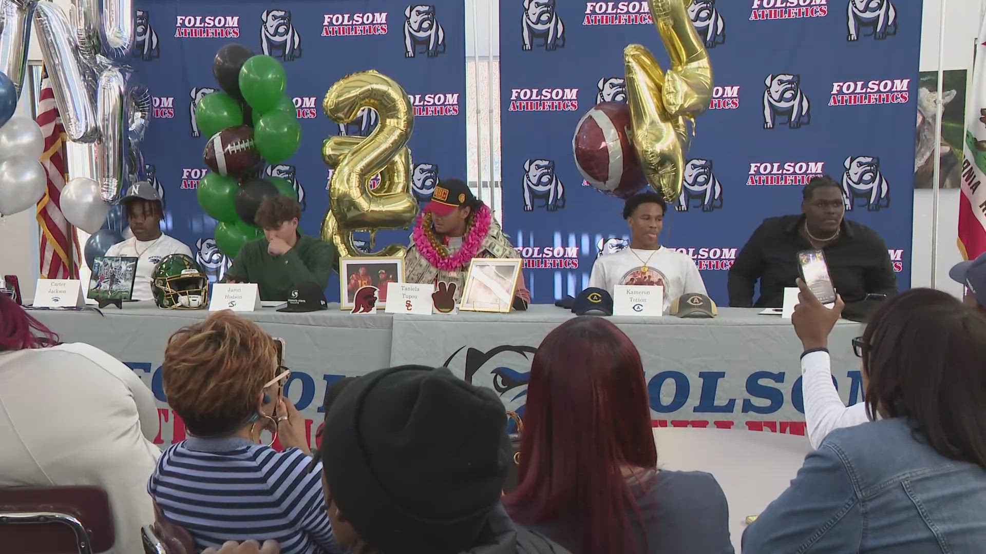 Highlights from National Signing Day at Folsom High School.