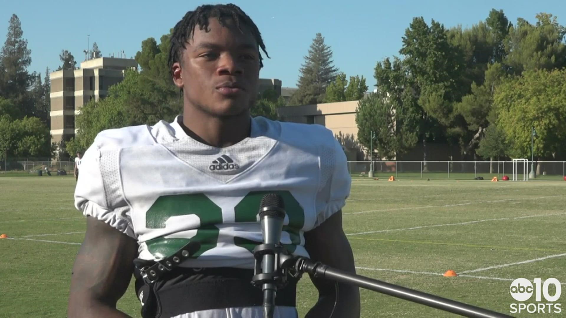 Elijah Dotson, the talented running back for the Sacramento State Hornets, talks to ABC10's Sean Cunningham about the excitement level coming into the 2021 season.