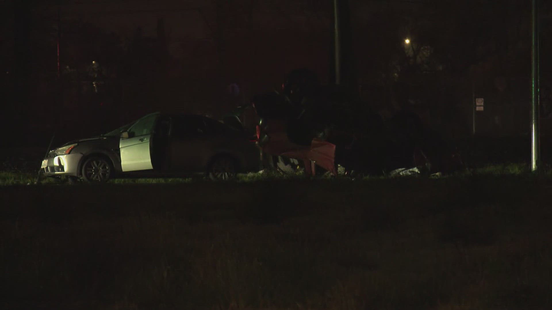 A man is dead after an overnight crash in Sacramento near Marconi Avenue and Roseville Road.