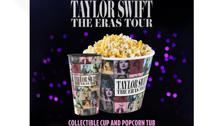 Taylor Swift: 'Eras Tour' popcorn buckets, movie merch selling on