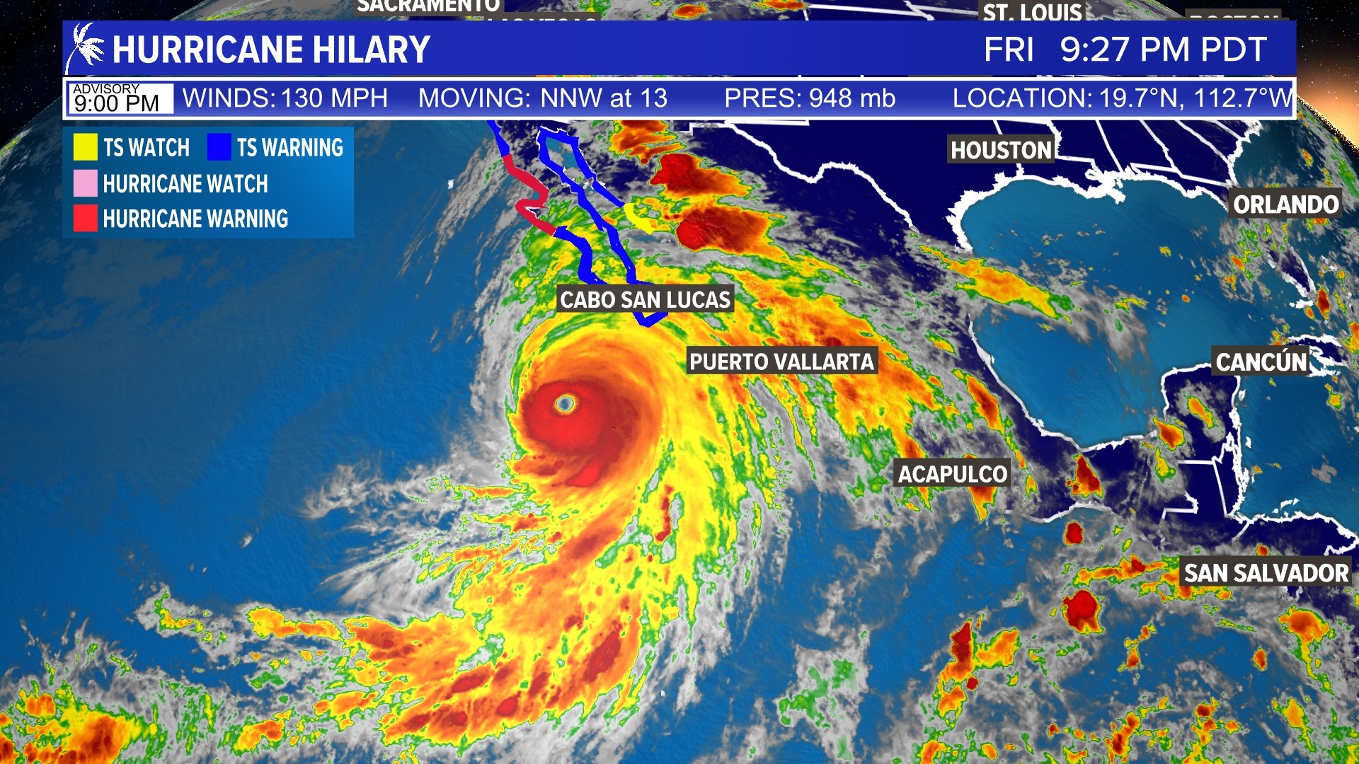 Hurricane Hilary Update Storm heads to Southern California