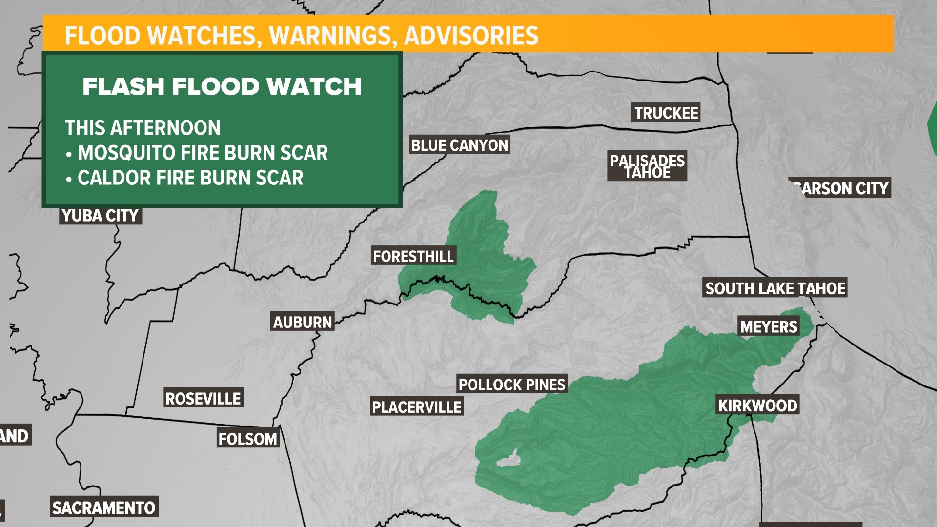 Northern California rain totals from Hilary