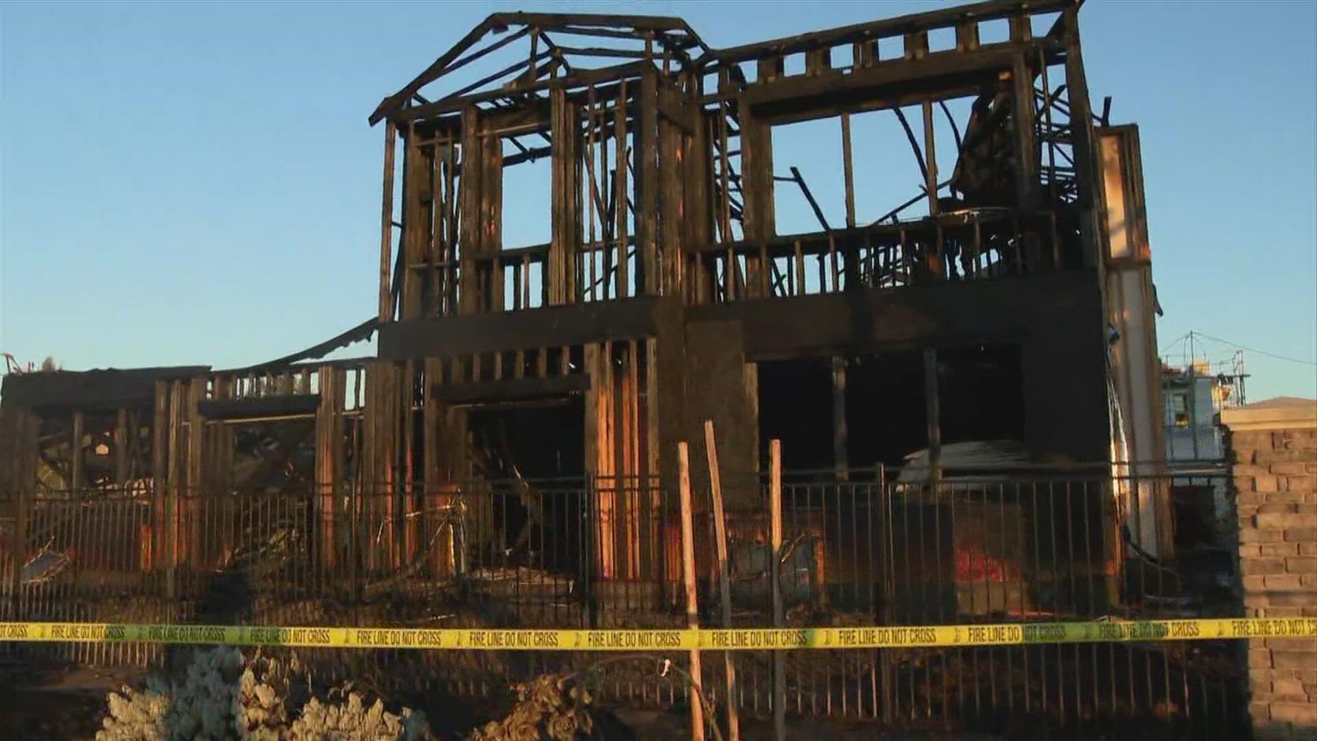 The fire was located near 5301 East Commerce Way and about 8 units under construction were affected by the fire, according to the Sacramento Fire Department.