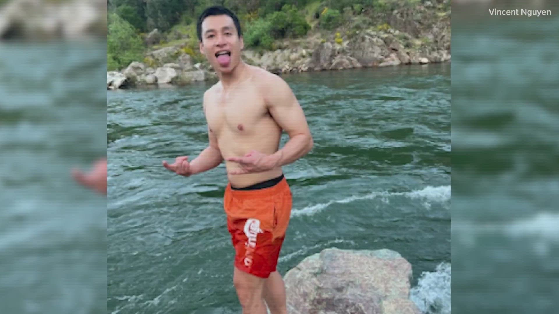 Victor Nguyen, 22, was swept up by the fast moving current April 29. His body was recovered in Folsom Lake three weeks later.