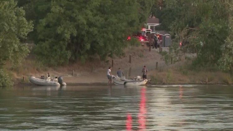 Child, adult rescued from American River after falling out of kayak