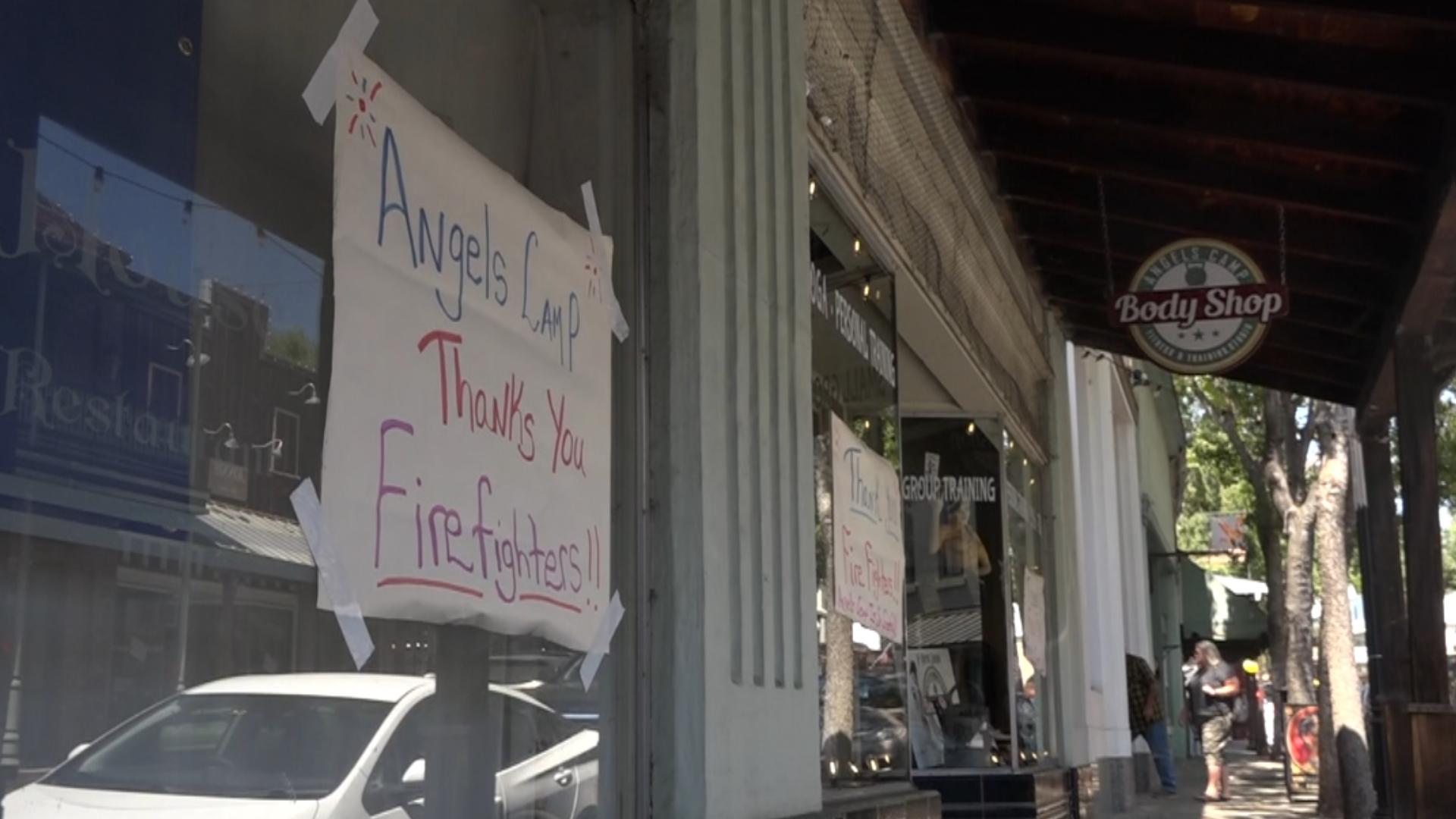 Calaveras County residents thank firefighters as Gann Fire crews head home